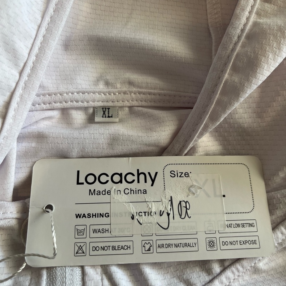 White Hooded Long Sleeve Jacket - Picture 7 of 8